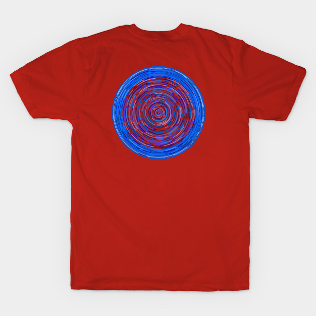 Blue Ever-Decreasing Circles by VazMas Design